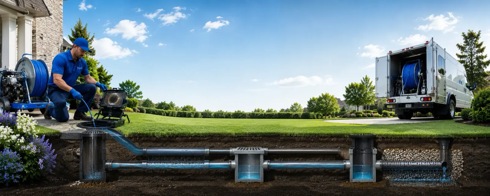 Outdoor drain cleaning information for Waltonville, IL